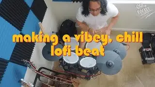 making a vibey, chill lofi beat for summer - silent cookup session 3