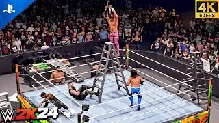 WWE 2K24 - World Heavyweight Championship Ladder Match | 4K PS5