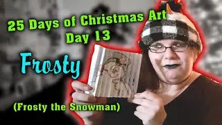 How to Make SIMPLE ILLUSION Art of Frosty (Frosty the Snowman)