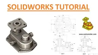 Solidworks advance part exercise - 13 ll 2d drawing in description ll