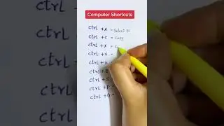 PC keyboard shortcuts