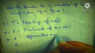 SCHEDULE OF INDIAN CONSTITUTION BY A TRICK #TEARS OF OLD PM