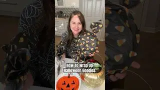 How To Wrap Up Halloween Treats/Goodies #Shorts #HalloweenTreats #HalloweenIdeas #HalloweenInspo