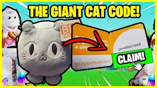 PET SIMULATOR X - GIANT CAT CODE! I GOT THE MASSIVE CAT! SUPER OP! -ROBLOX
