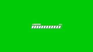 GREEN EFFECTS | PROGRESS BAR FOOTAGE 4K |