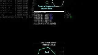 Create archives and extract them with TAR!  