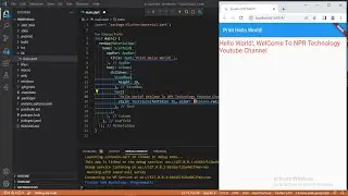 Create First Flutter App ||Hello World app In Flutter || Flutter Dart Hello World Tutorial in Nepali