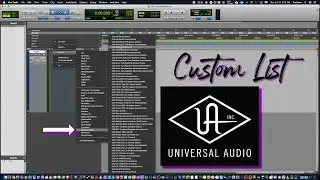 Universal Audio - Custom Plugin List