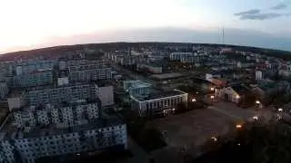 Вечерняя Оха с высоты птичьего полета. 2014-10-19