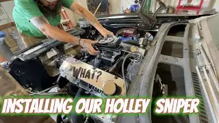 Installing our Holley Sniper on the 540!