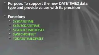 SQL Server 2008 T-SQL Enhancements - Part 1/6