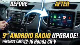 2013 Honda CRV How to remove the radio Install  Carplay Android Auto mirror cast Netflix youtube