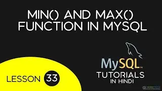 min() and max() function in MySQL in Hindi -33