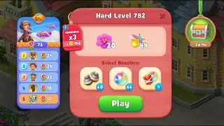 Gardenscapes Level 782 Walkthrough "No Boosters Used"