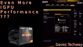 How to overclock the IGPU on the Gigabyte B550M DS3H motherboard