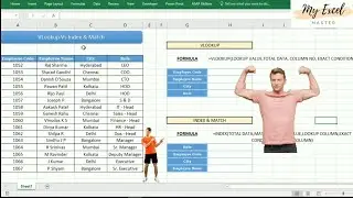 Vlookup vs Index and Match function in excel