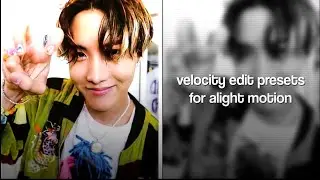 Velocity edit preset like after effects on alight motion under 5mb | svnsvfx