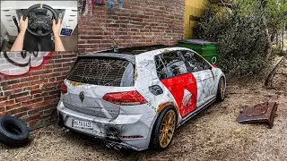 Rebuilding Volkswagen Golf R - Forza Horizon 5 (Steering Wheel + Shifter) Gameplay