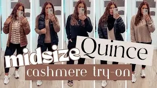 Quince Fall Midsize Try-On Haul | Size 10/12 | Cashmere Gift Ideas for Christmas