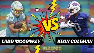 Ladd McConkey vs Keon Coleman | Don't Overpay for this Rookie...