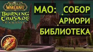 WOW TBC classic: МАО фарм маг 1 пулл  / МАО Собор / МАО Армори / МАО библиотека