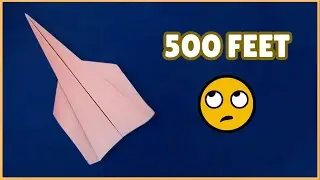 How to Make a Jet Fighter Paper Airplane - Paper Plane That Flies Straight and Far