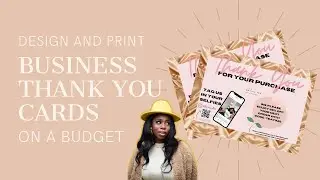 Make Business thank you cards for BOMB packaging in 1 day!
