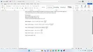 Belt Length Formula