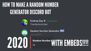 How to Make a Random Number Generator Discord (Discord.py Rewrite) Bot in Python with Embeds 2020