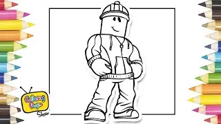 Roblox Builderman / Oddly Satisfying Speed Coloring with Marker Pen