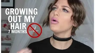 GROWING OUT MY HAIR: 7 MONTHS Without A Cut!