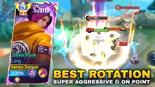 LING BEST ROTATION FOR GET WINSTREAK - SUPER AGGRESSIVE & ON POINT GAMEPLAY Ling Mobile Legends