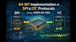 64 - BIT Implementation of SPI AMD I2C Protocols Using VERILOG HDL
