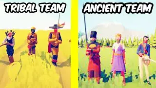 Tribal Team VS Ancient Team  - Totally Accurate Battle Simulator