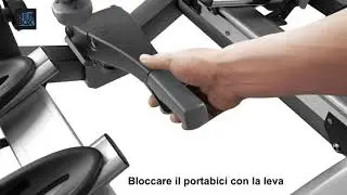 Montaggio portabici da gancio traino Velocompact 927 della thule