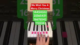 How To Play We Wish You A Merry Christmas | Easy Piano Tutorial #shorts