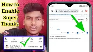 how to enable super thanks feature on YouTube channel