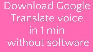 how to download google translate voice