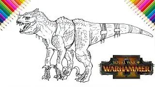 How to Draw Carnosaur from Total War: Warhammer 2