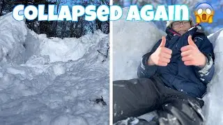 Building An Igloo! | COLLAPSED AGAIN! 😱