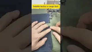 Como coser un bolsillo táctico o cargo de forma fácil. #shorts