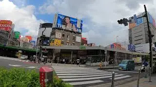 Shinjuku Station to Shin-okubo Station | Tokyo Leisure Walks | Japan 4K ASMR