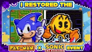 I Restored the PAC-MAN and Sonic the Hedgehog Crossover Event...
