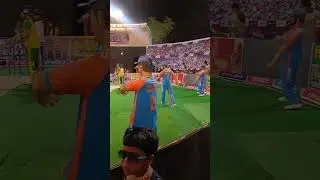 Cricket stadium Durga Puja