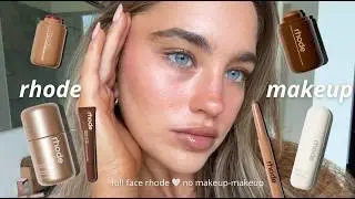 full face of Rhode makeup: 5 minute makeup routine✨🤍