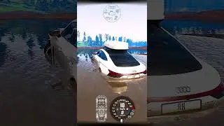 Audi E Tron Conquers a City/Mud Off-Road Track in BeamNG #short #shorts