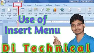 Use of Insert menu | Ms - word | Di Technical | Use of Format |