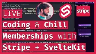 Memberships with Stripe, SvelteKit & Supabase 💸 Patreon-like Service Part 3 🔴 LIVE Coding & Chill