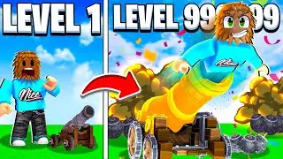 Launching Myself Out Of The STRONGEST Cannon In Roblox