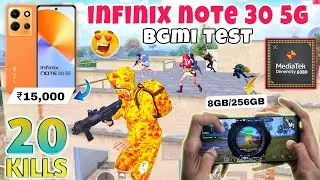 🔥INFINIX NOTE 30 5G BGMI TEST WITH FPS METER